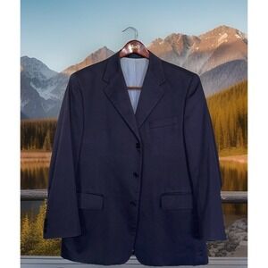 Peter Christian Blazer Men 42S Navy Blue Short School‎ Business Wedding Party